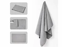 Легкое полотенце Gulpi  из микрофибры RPET с ремешком для складывания, 70*120 см, графит