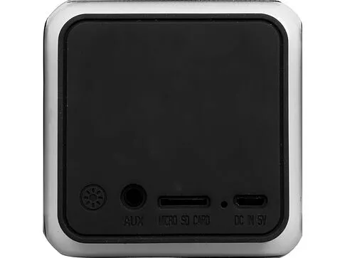 Портативная колонка Cube с подсветкой, черный