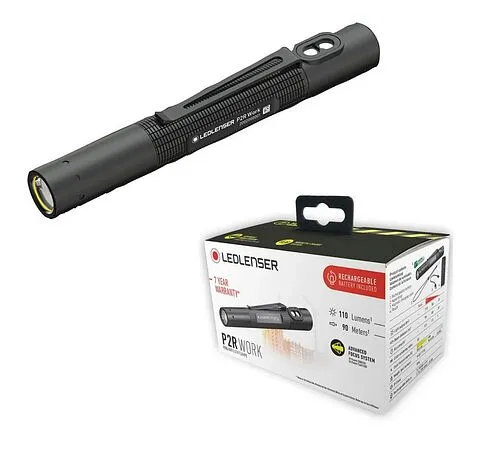 Профессиональный карманный фонарь LED LENSER P2R WORK 150 lm, черный