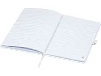 Блокнот Honua форматом A5 из переработанной бумаги с обложкой из переработанного ПЭТ, белый