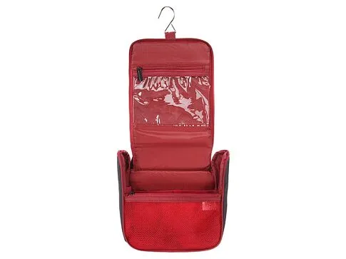 Несессер TORBER, дорожный, чёрный/бордовый, полиэстер 300D, 20 х 18 х 8 см