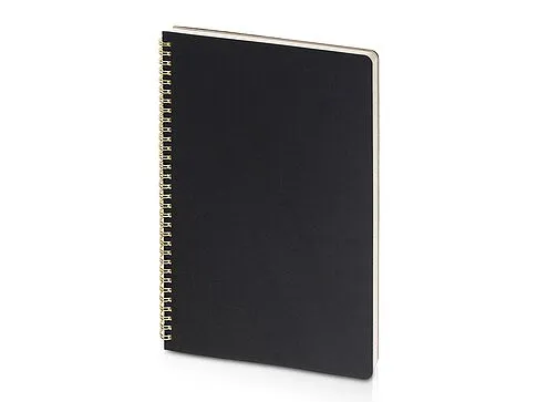 Бизнес тетрадь на гребне А4 Pragmatic, 100 листов в клетку, черный