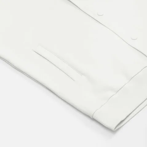 Бомбер унисекс Nuppu, молочно-белый