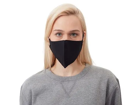 Хлопковая защитная маска для лица многоразовая анатомической формы без шва