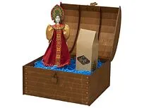 Подарочный набор: кукла фарфоровая, чай Малина с мятой, красный