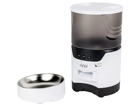 Умная Wi-Fi кормушка IoT Pet Feeder, 3000 мл, белый/черный