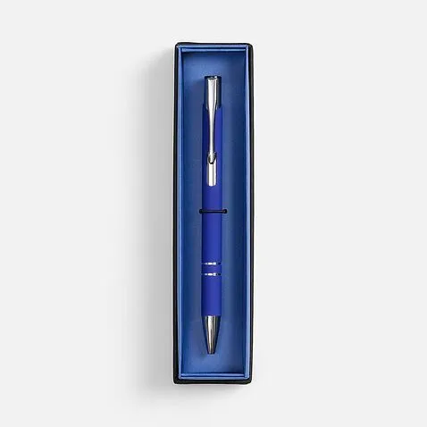 Ручка шариковая Keskus Soft Touch в футляре, синяя