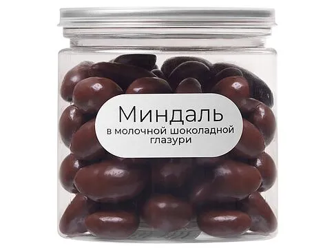 Миндаль в молочной шоколадной глазури, 140 гр
