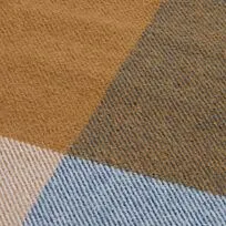 Плед Fleco, синий с коричневым