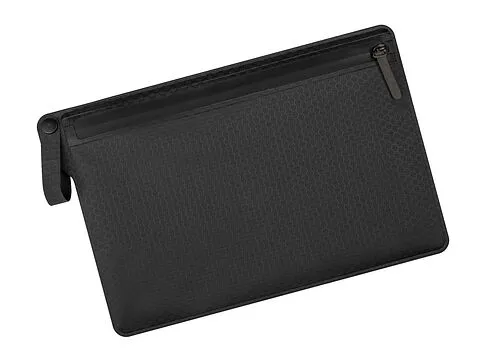 Органайзер On clouds двумя отделениями из нейлона 250х170 мм (в инд. пакетике), серый/черный