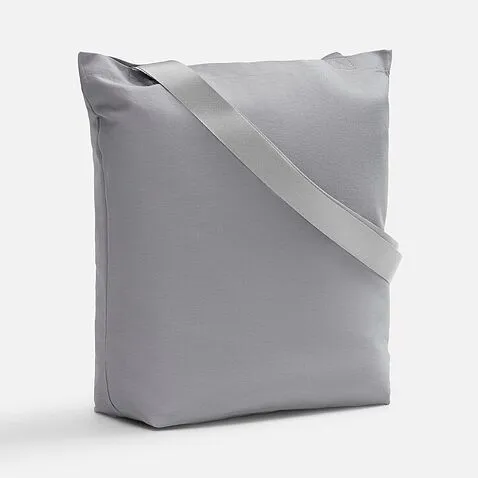 Шопер B5, серый с широкими серыми ручками