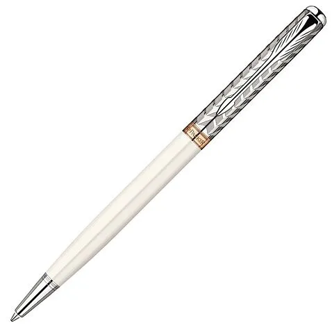 Шариковая ручка Parker Sonnet Slim Premium Metal and Pearl CT, перламутровый