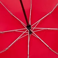 Зонт наоборот складной Futurum со светоотражающим кантом, красный