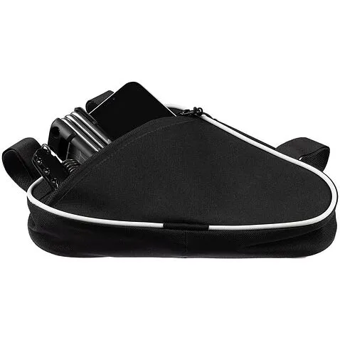 Велосумка на раму BikeLine Mini, черная с белым