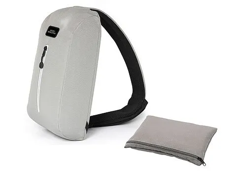 Подарочный набор с бутылкой для воды в сумке - слинге 
Athletic nomad, синий