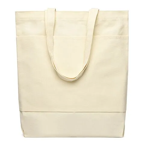 Сумка для покупок JETTA с карманами 325 г/м², натуральная