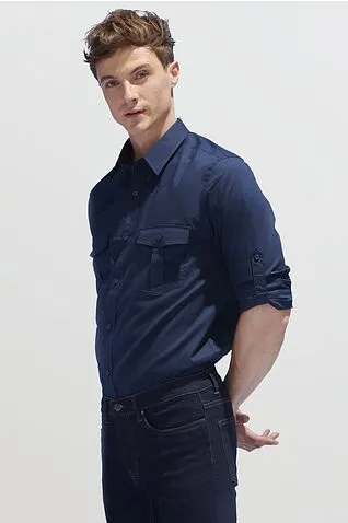 Рубашка мужская Burma Men, темно-синяя