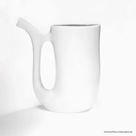 Кружка керамическая курортная 230 мл, белый Кружка керамическая курортная 230 мл, белый