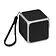 Портативная колонка Cube с подсветкой, черный