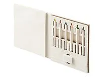 Набор цветных карандашей и листочков для рисования из молочной бумаги Artify, молочный