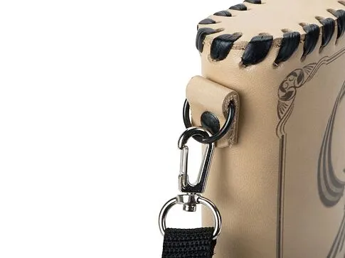 Фляга 503 (белая кожа), 0,5 л