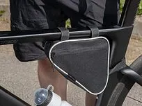 Велосумка на раму BikeLine Mini, черная с белым