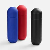 Термос Tubula Soft Touch, черный