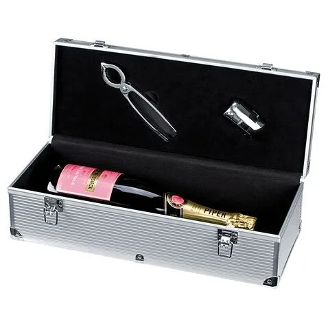 Футляр для бутылки шампанского, 8022307, серебристый Футляр для бутылки шампанского, 8022307, серебристый