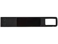 USB 2.0- флешка на 32 Гб c подсветкой логотипа Hook LED, темно-серый, синяя подсветка