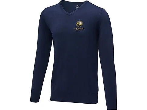 Мужской пуловер Stanton с V-образным вырезом, темно-синий