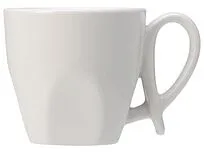 Кофейная пара с бамбуковым блюдцем Mandy, белый (Р)