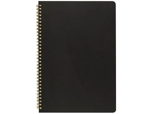 Бизнес тетрадь на гребне А4 Pragmatic, 100 листов в клетку, черный