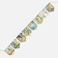 Деревянные флажки «Праздничные мотивы»