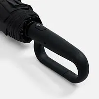 Зонт складной Skymate с УФ-защитой и ручкой-карабином, черный