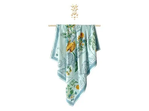 Платок Мелодия хрусталя, голубой