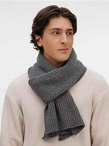Шарф Laconi, темно-серый меланж