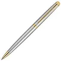 Шариковая ручка Waterman Hemisphere Essential Stainless Steel GT. Серебристый/золотистый