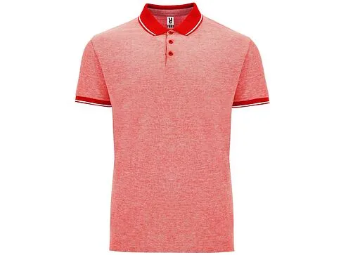 Рубашка поло Bowie мужская, меланжевый красный