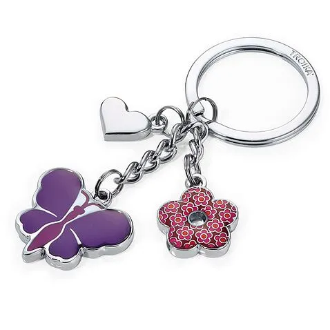 Оригинальный брелок от TROIKA PINK BUTTERFLY, разноцветный Оригинальный брелок от TROIKA PINK BUTTERFLY, разноцветный