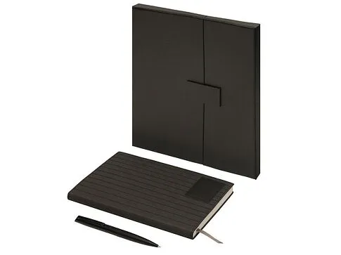 Подарочный набор Bradburry &Co с блокнотом А5 и ручкой, черный Подарочный набор Bradburry &Co с блокнотом А5 и ручкой, черный