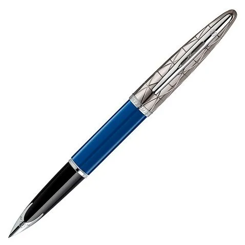 Перо Waterman Carene Obsession Blue Lacquer Gunmetal ST, синий