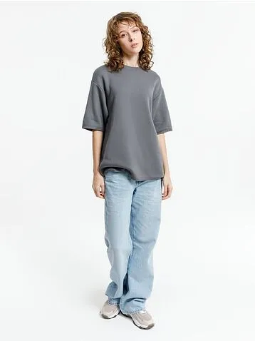 Джемпер с коротким рукавом Siluetti Volumica, серый