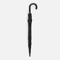 Зонт-трость Hidecolor с цветными спицами, черный с оранжевым