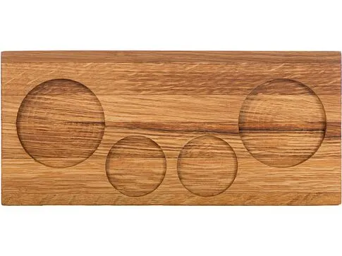 Набор для виски и коктейлей на подставке из дуба Savour