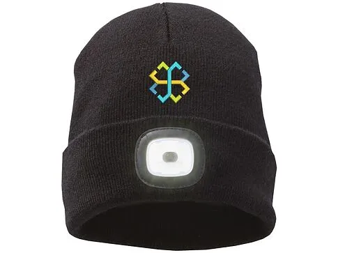 Лыжная шапка со светодиодом, черный