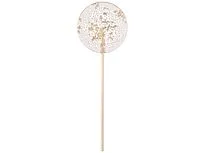 Леденец Круг прозрачный из изомальта с серебристой посыпкой, 30 гр.