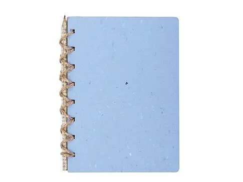 Живой блокнот с семенами цветов, А6, синий