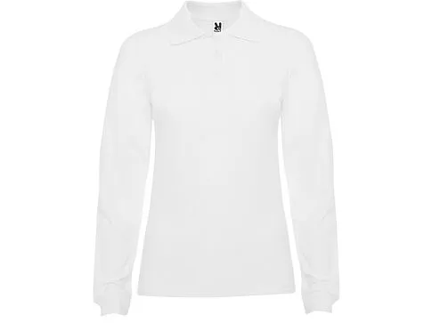 Рубашка поло Estrella женская с длинным рукавом, белый