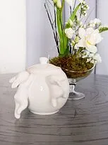 Сахарница с кроликами (NEW), 1000 мл, Белый