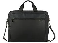 Портфель мужской BUGATTI Sera, антрацитовый, полиэстер, 40х11х34 см